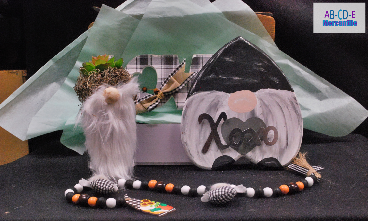 Gift Box LOVE with Gnome &amp; Buffalo Check