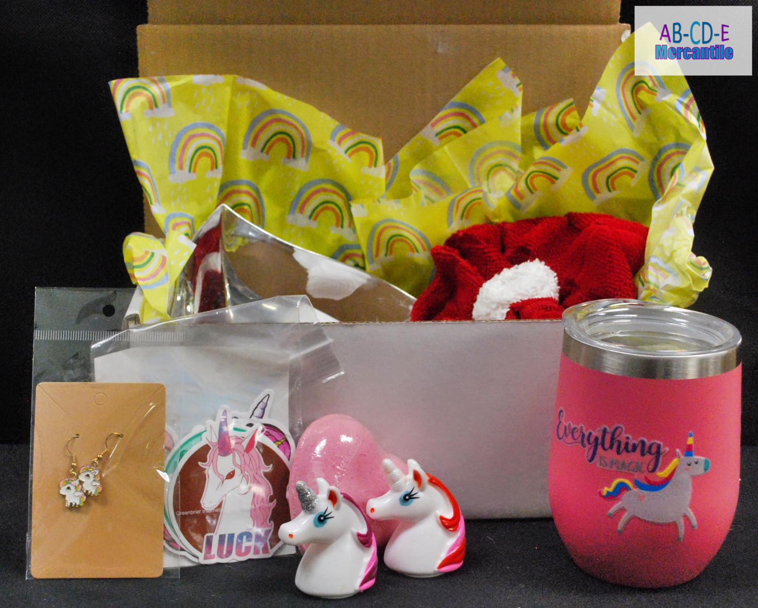 Gift Box with Pink Wine Tumbler 12oz
