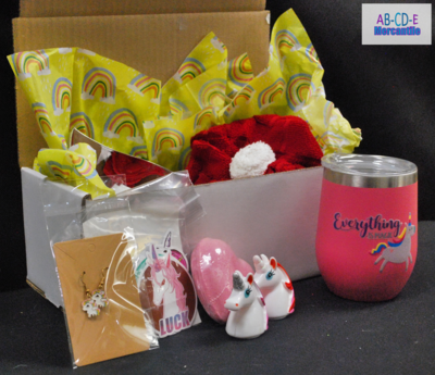 Gift Box with Pink Wine Tumbler 12oz