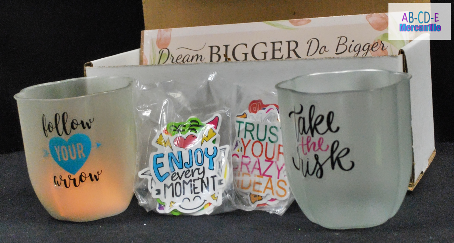 Gift Box with Purple Mug Tumbler 12oz