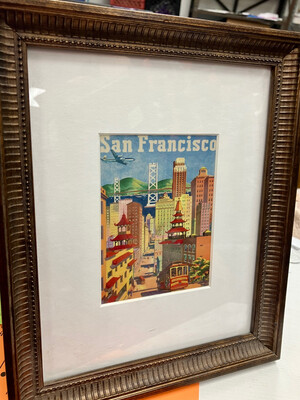 San Francisco picture in matted frame