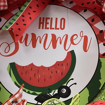 Watermelon Summer wreath