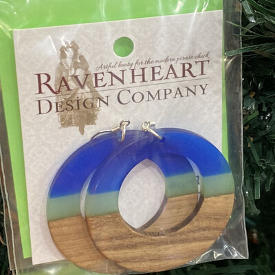 Boho Hoop Earrings - Teal