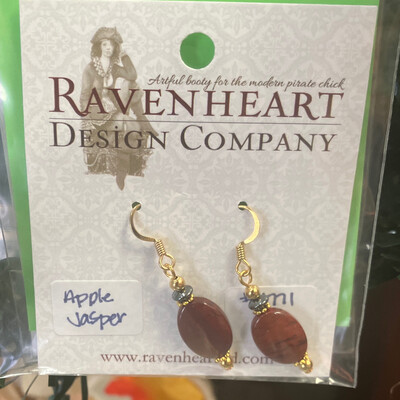 Apple Jasper Earrings
