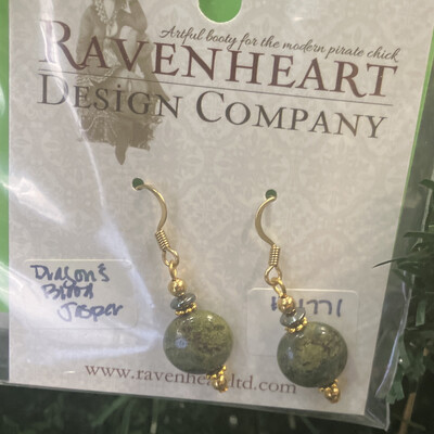 Dragon's Blood Jasper Earrings