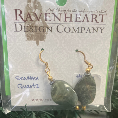 Seaweed Quartz Earrings
