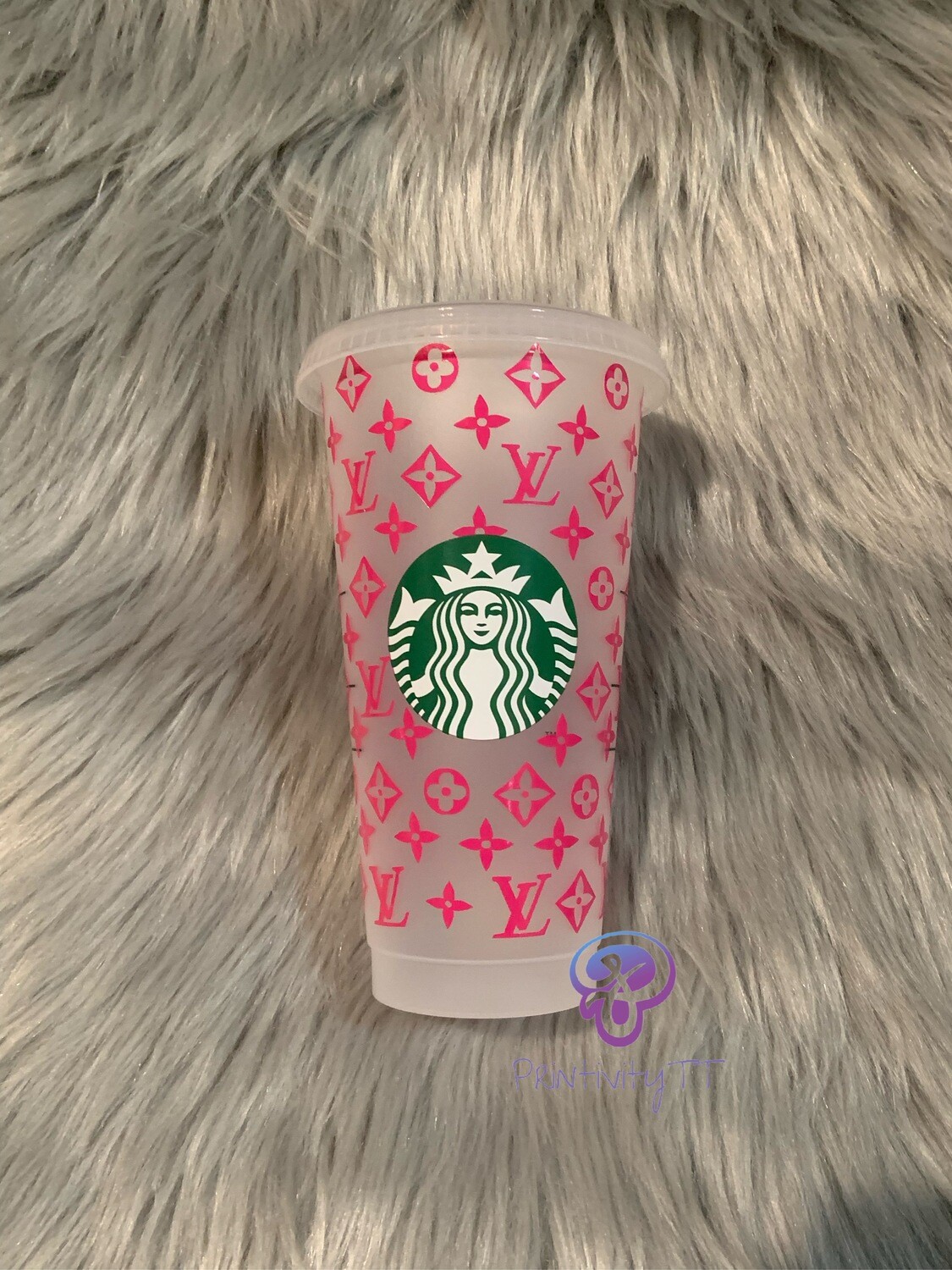 pink lv starbucks cup