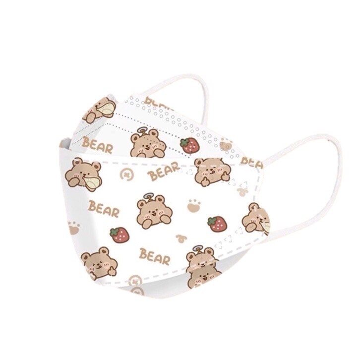 Cute bear mask set of 10