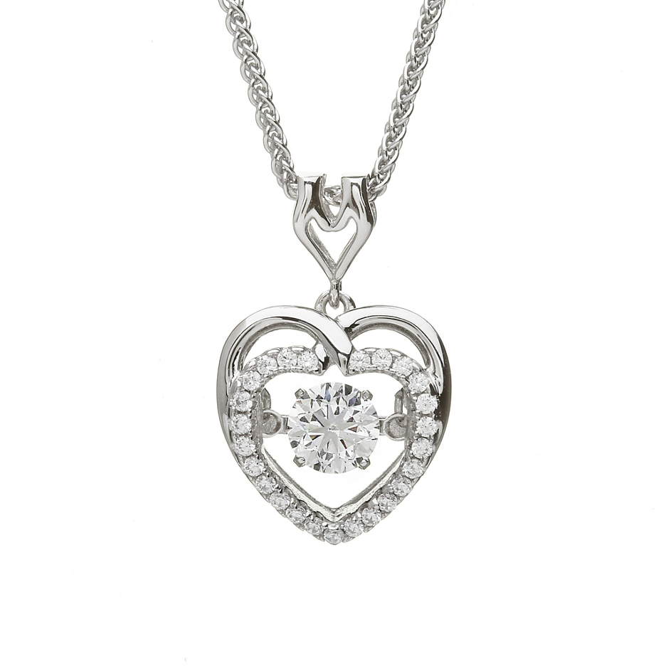 Sterling silver Celtic heart pendant