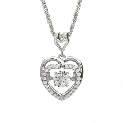 Sterling silver Celtic heart pendant