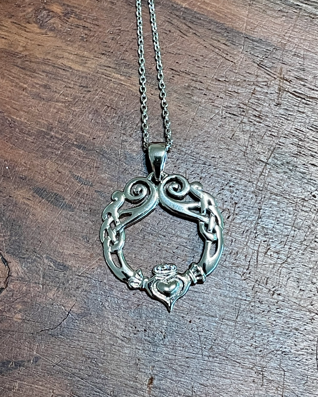 Claddagh and Knotwork Pendant