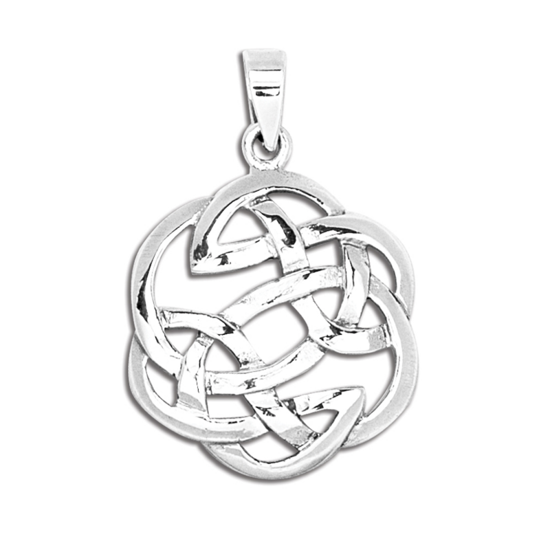 Sterling silver Celtic knot pendant