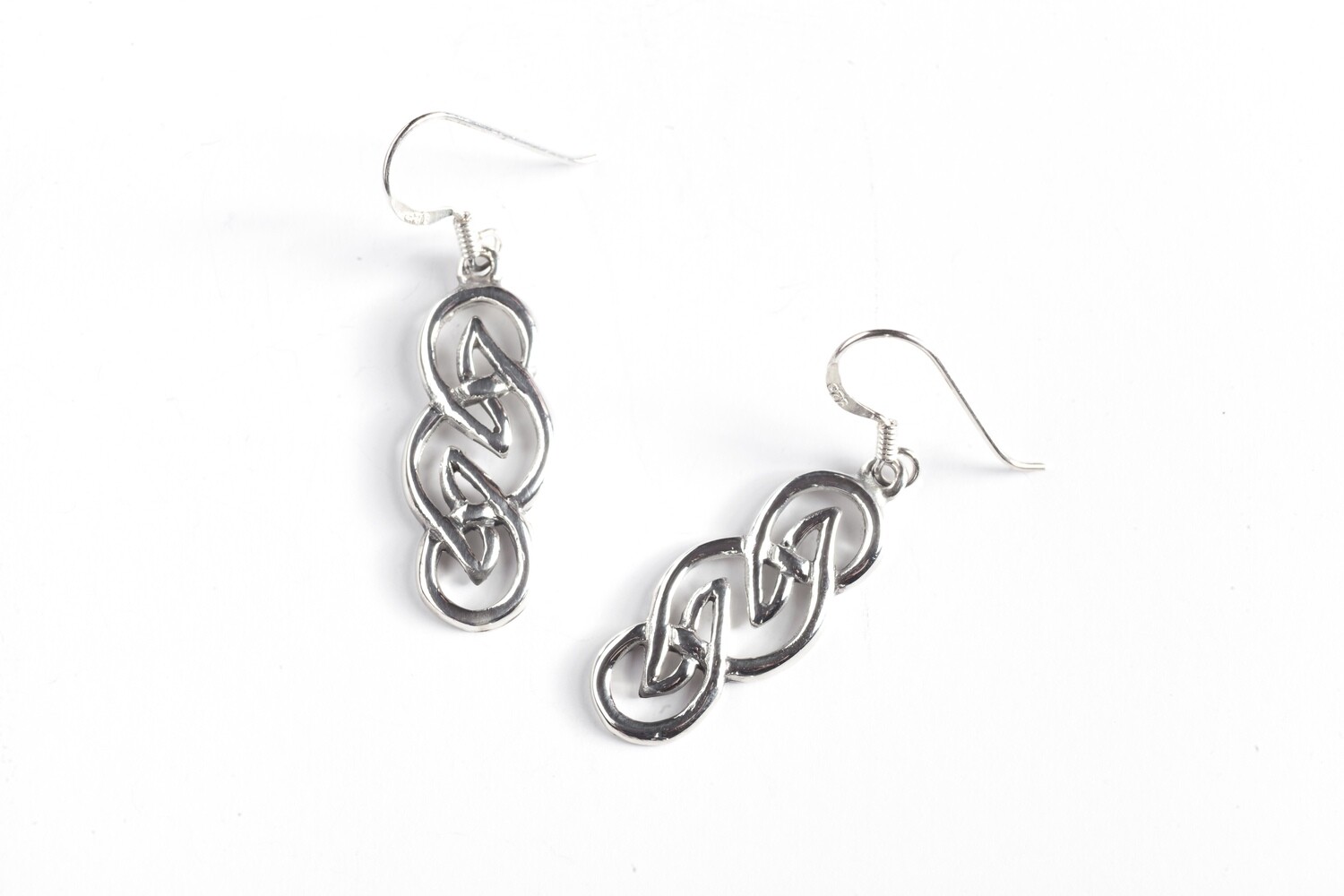 Sterling silver Mor Celtic Knot earrings