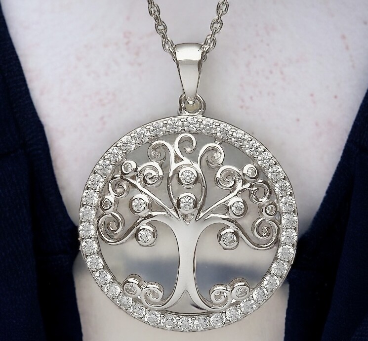 Magical Circular Tree of Life with CZ Stones