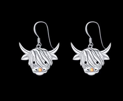 Scottish Highland Cow Earrings