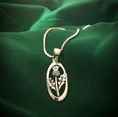 Celtic Scottish Thistle Pendant - McKenzie