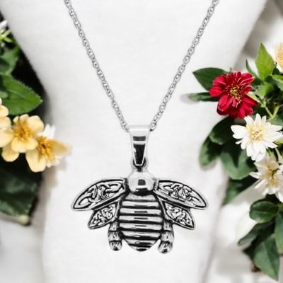 Outlander Inspired Silver Celtic Bee