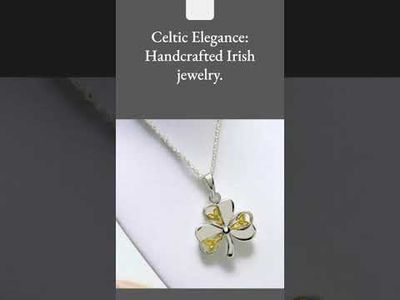 Shamrock with Yellow Trinity Knot