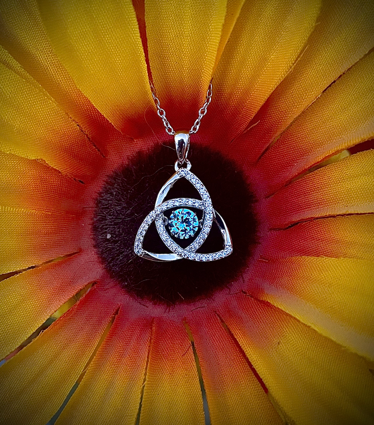 Trinity Dancing Stone, Stone Color: Aquamarine