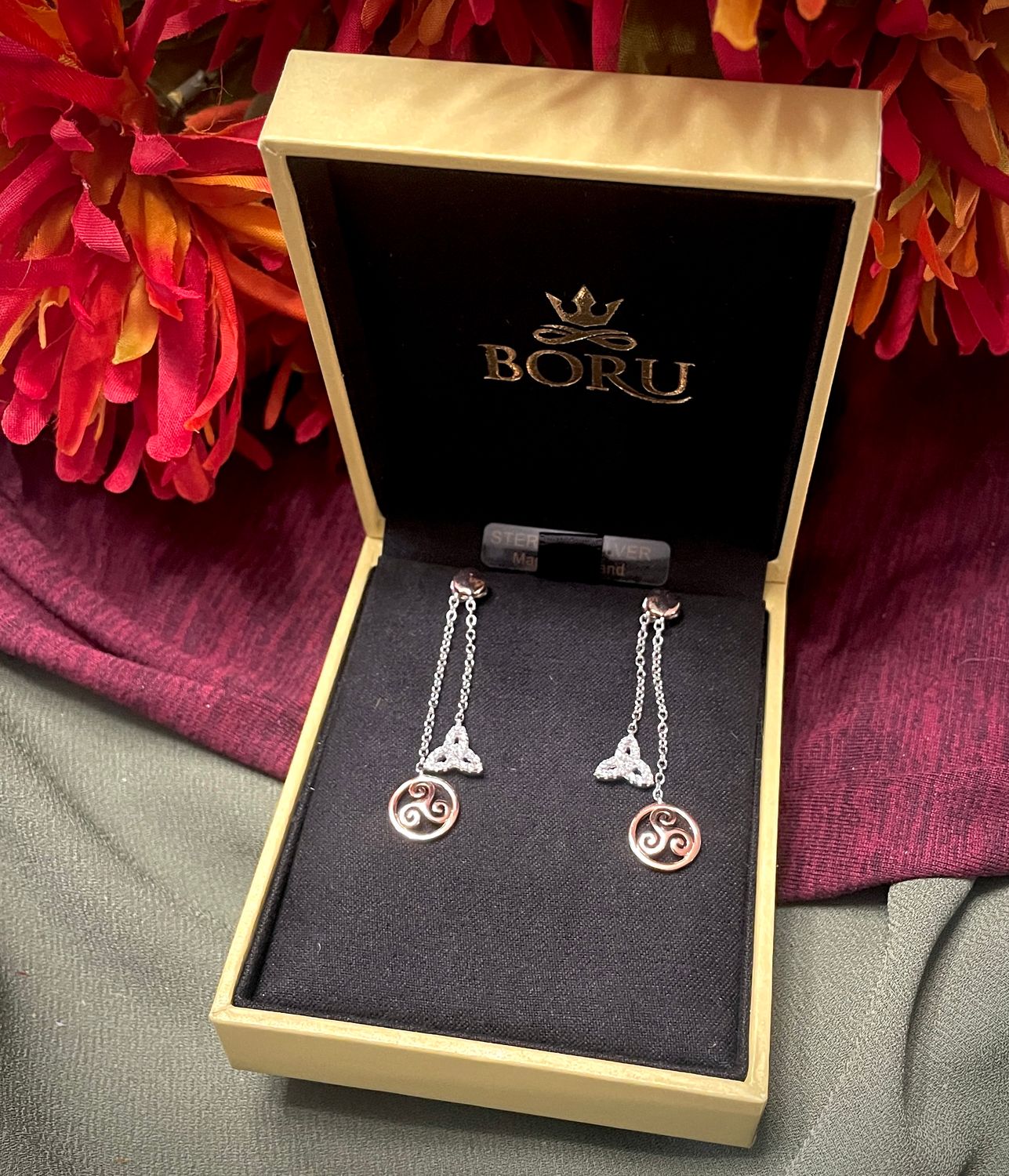 Trinity and Triskele Earrings