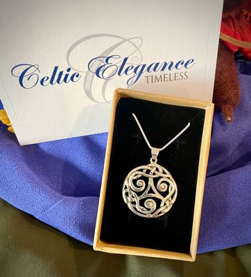 Celtic Knot - Elena Unique sterling silver Celtic knotwork pendant, handcrafted to celebrate Irish heritage and culture, by Celtic Elegance.