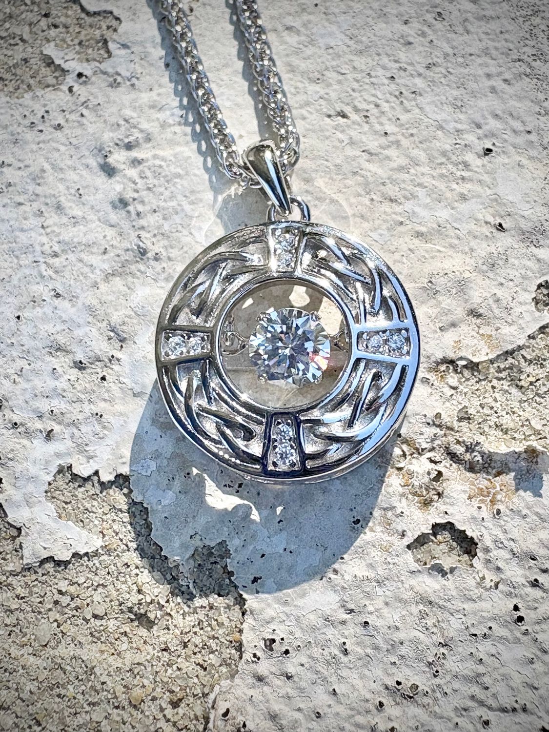 Circle Celtic Knot with Dancing Stone Circle Celtic Knot with Dancing Stone