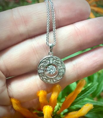 Circle Celtic Knot with Dancing Stone