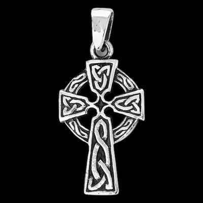 Elegant sterling silver earrings with classic Celtic knot pattern, representing love, loyalty, and eternity. 