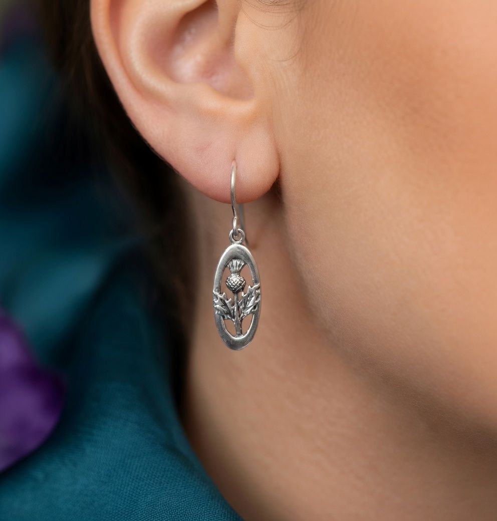 Celtic Thistle Earrings - McKenzie