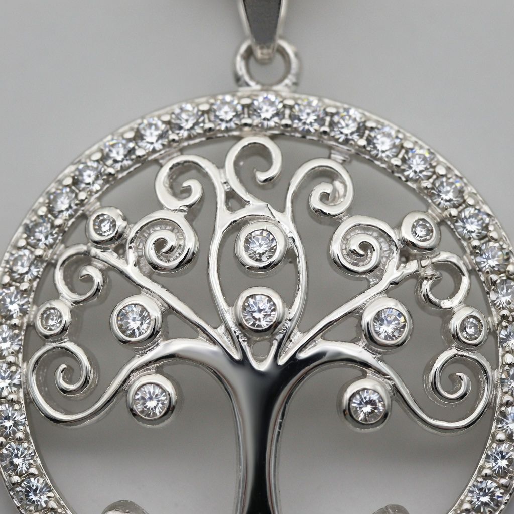 Magical Circular Tree of Life with CZ Stones