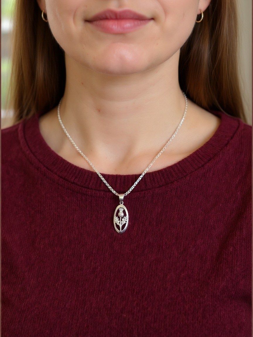 Celtic Scottish Thistle Pendant - McKenzie