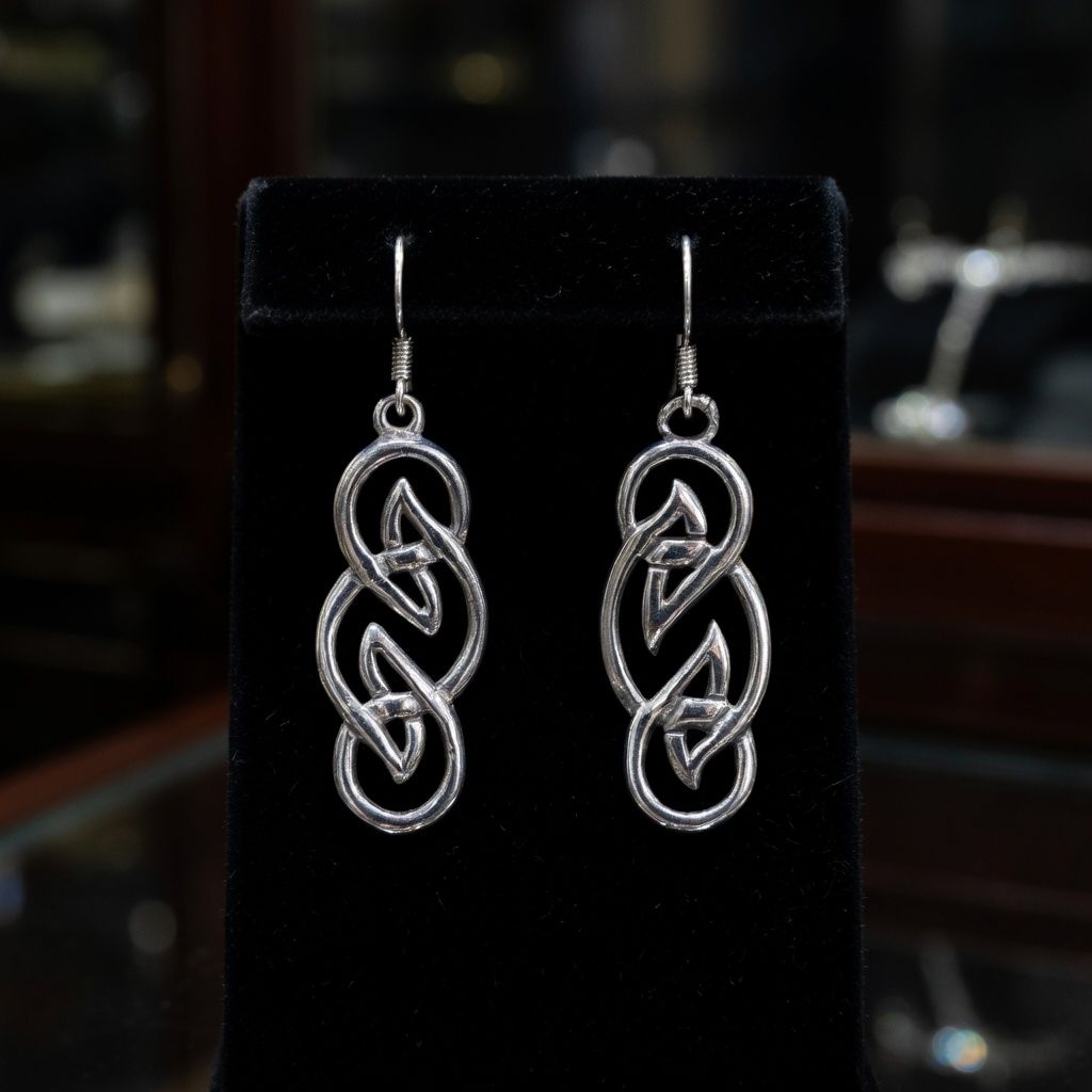 Celtic Knot Silver Earrings - Mor Celtic Knot Silver Earrings - Mor