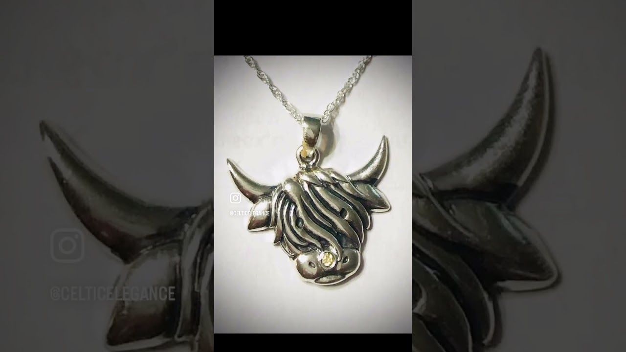 Scottish Highland Cow Pendant