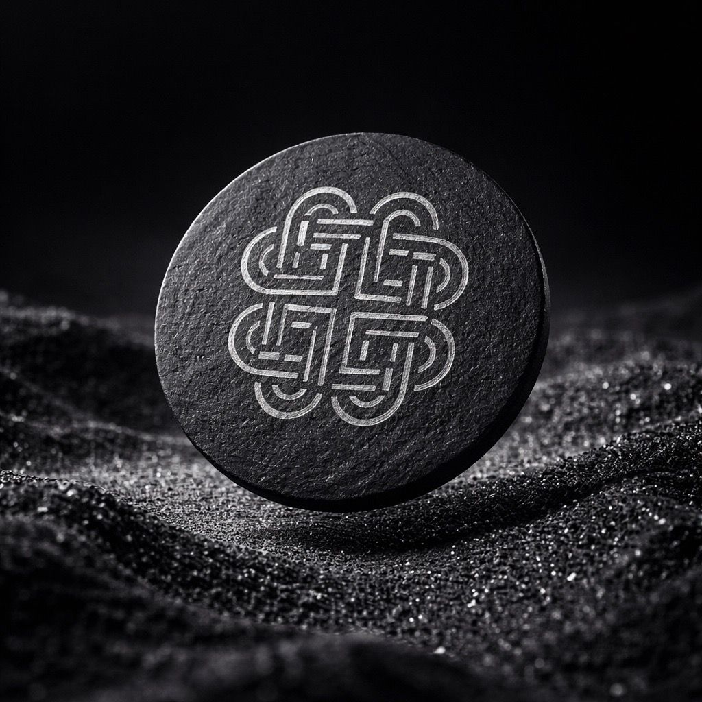 Hand Engraved Celtic Knot Coaster - Set of 4