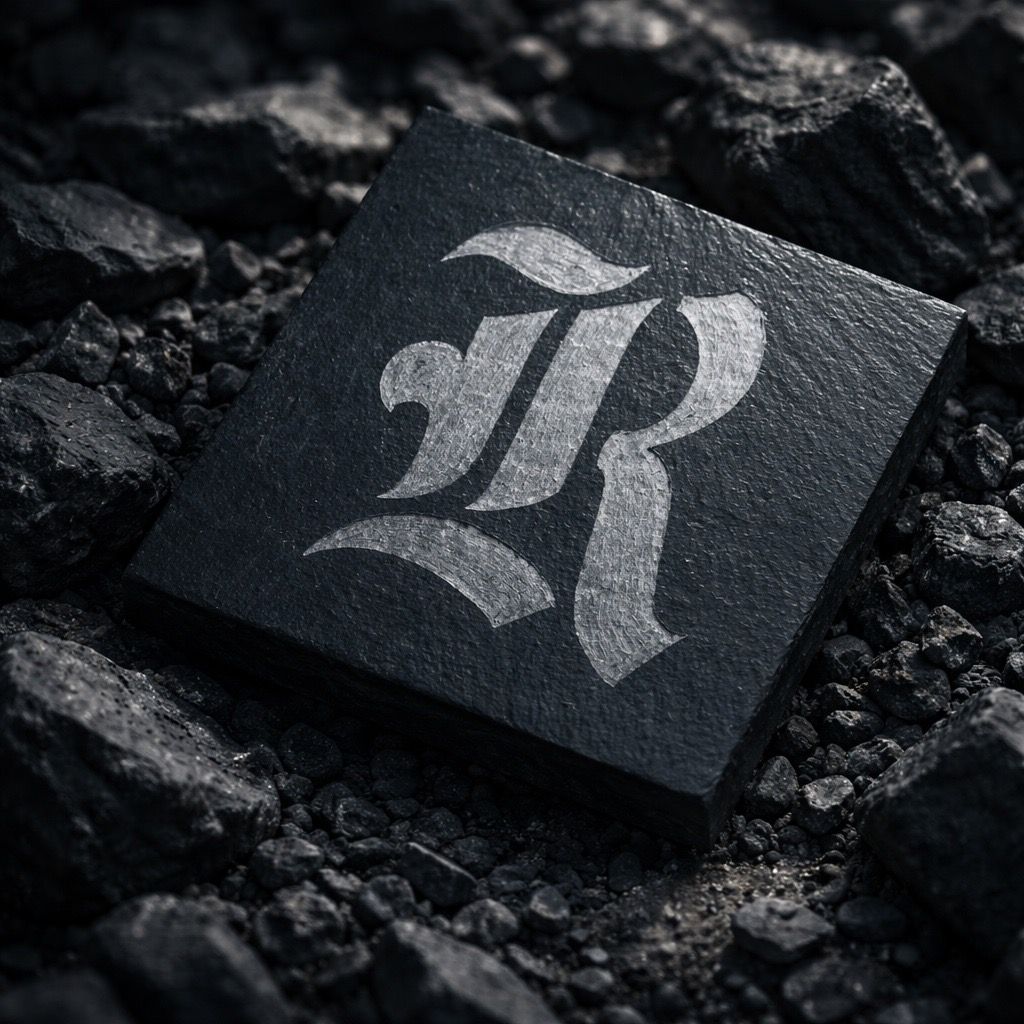 Hand-Engraved Celtic Lettered Slate Coasters - Set of 4