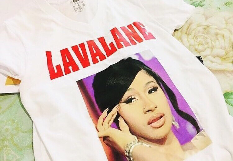 Celebrity “Cardib” custom Vneck