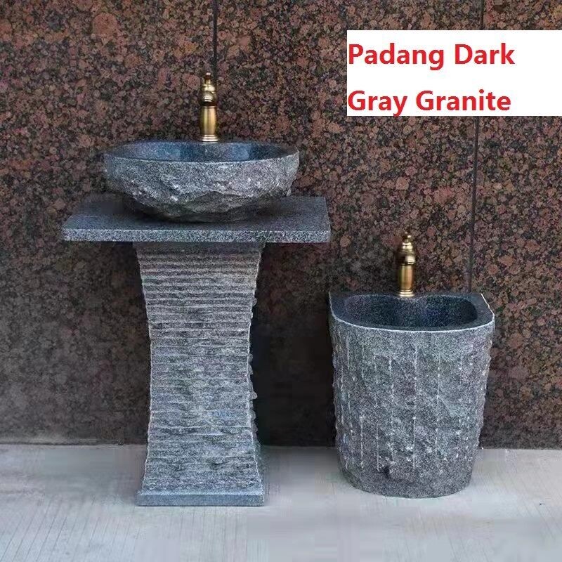 Natural Granite Pedestal Hand Basin