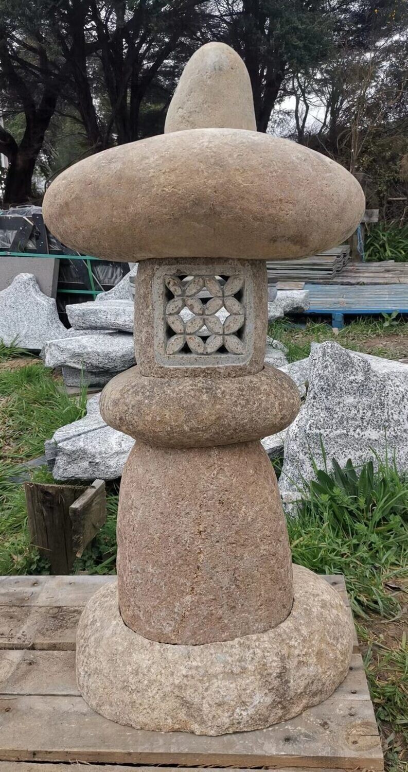 Asthetically Unique Designed Cobblestone Japanese Lantern