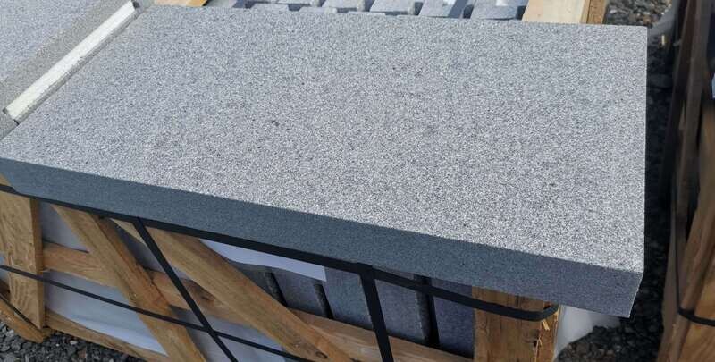 Padang Dark Grey Granite Drop Face Pool Coping - 600x300x25/60