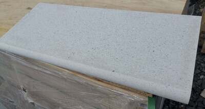 Pearl White Terrazzo Bull Nose Pool Coping - 600x300x40