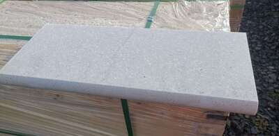 Pearl White Terrazzo Bull Nose Pool Coping - 600x250x40