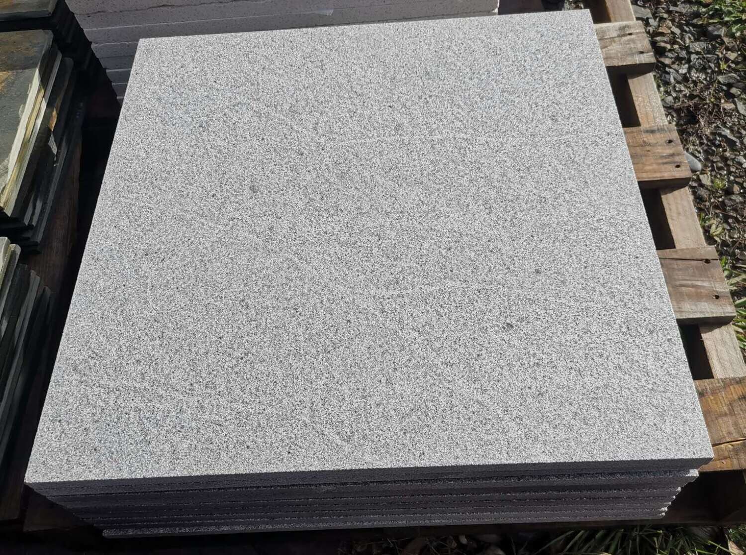 Natural Stone Tile 600x600x20 - Padang Dark Grey Granite