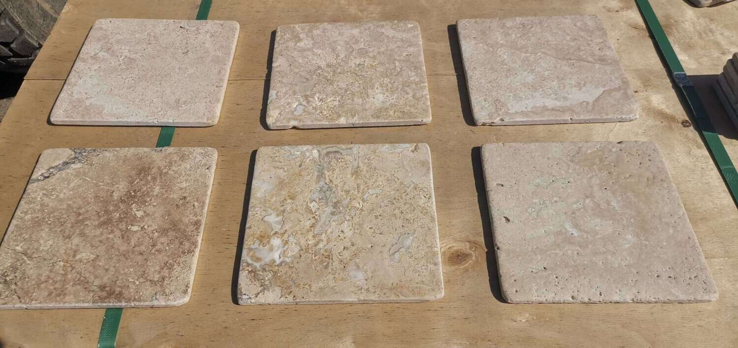 Travertine Tumbled Tile - 200x200x10