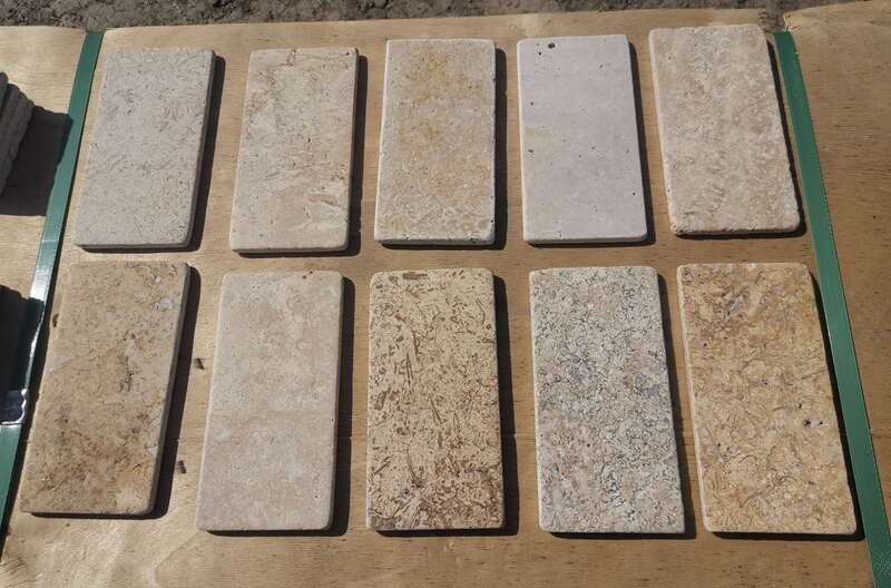 Travertine Tumbled Tile - 200x100x10