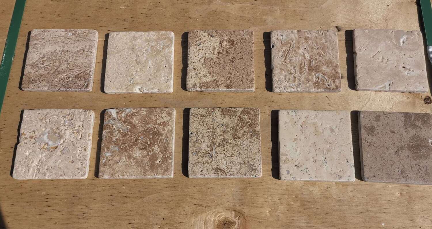 Travertine Tumbled Tile - 100x100x10