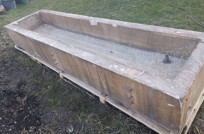 Extra Large Old Stone Trough-3200x830x440
