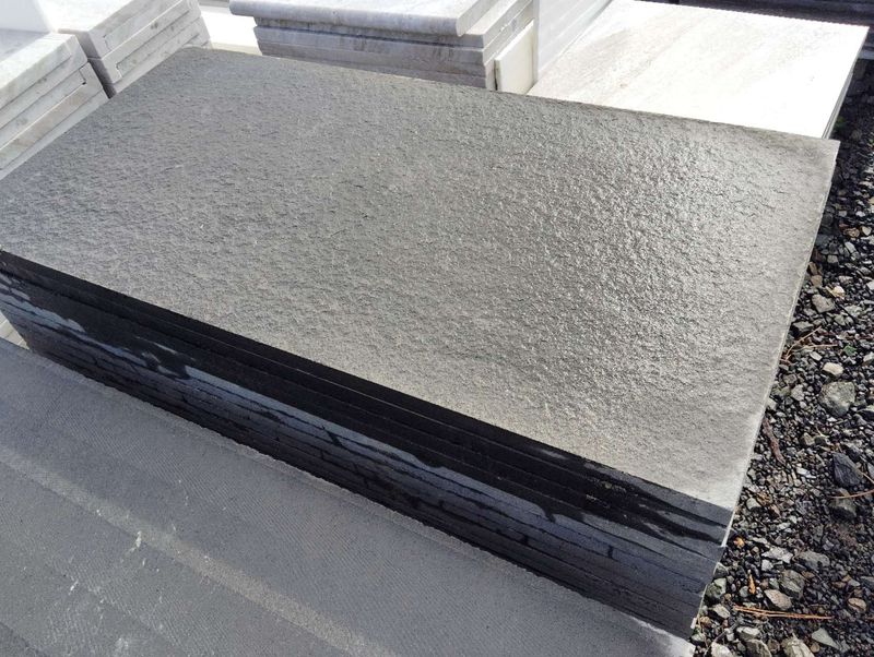 Natural Stone Large Slab 1200x600x30 - Dark Grey Basalt