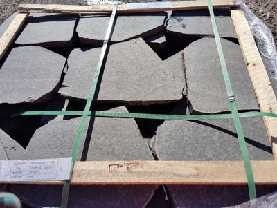 Hexagonal  Basalt Stepping- 400-500x 30mm Thick