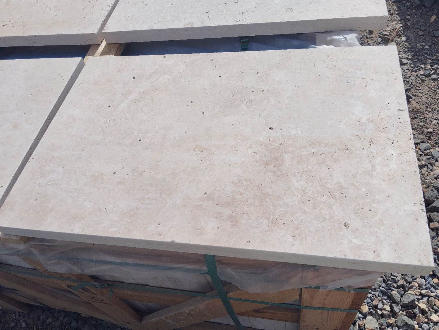 Top Quality Turkish Travertine Paver 610x406x30- Milky White