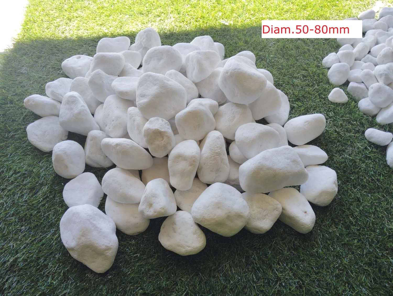 Prime Quality White Gravel 50-80mm- 20kg Bag